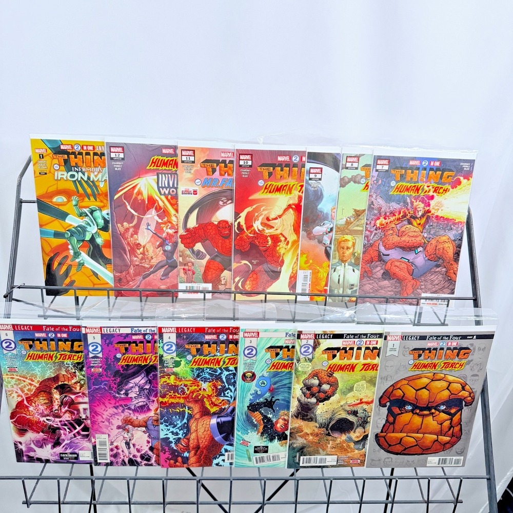 Marvel 2 in One 1-12 Annual 1 lot VS Dr Doom Fantastic Four Torch Thing Team up